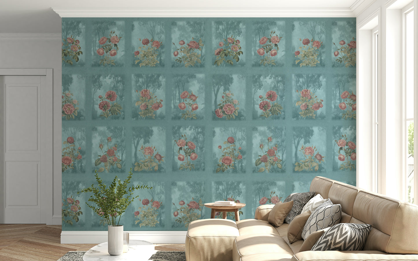 Forest Rose Dreams Wall Mural