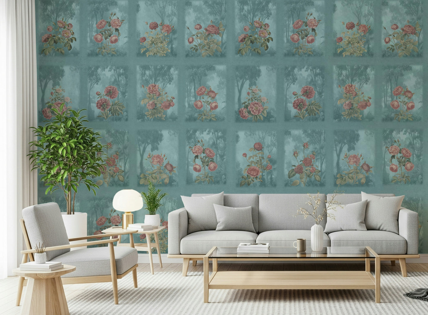 Forest Rose Dreams Wall Mural