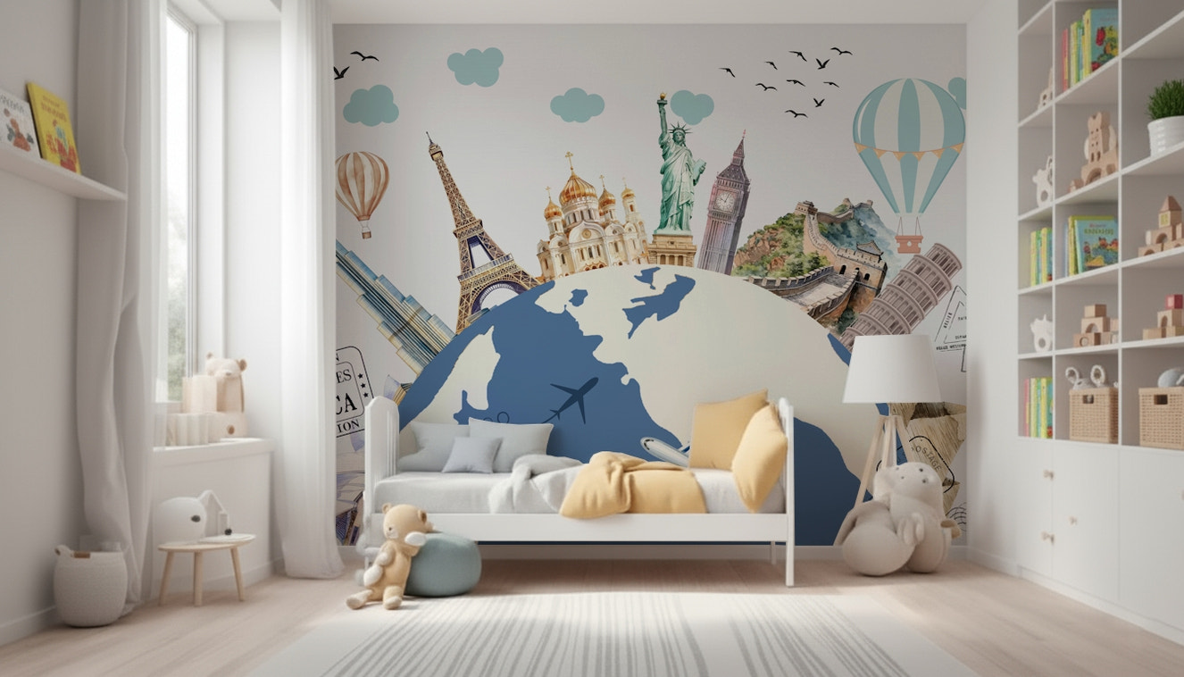 World Tour Wall Mural