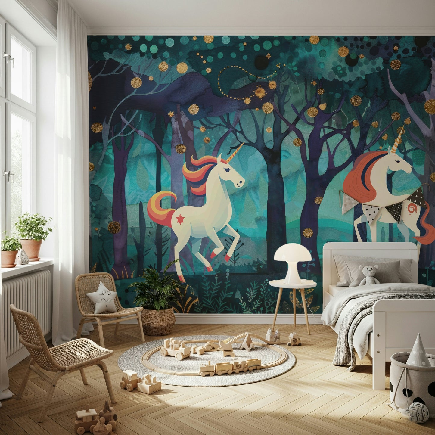 Mystic Unicorns Wall Mural