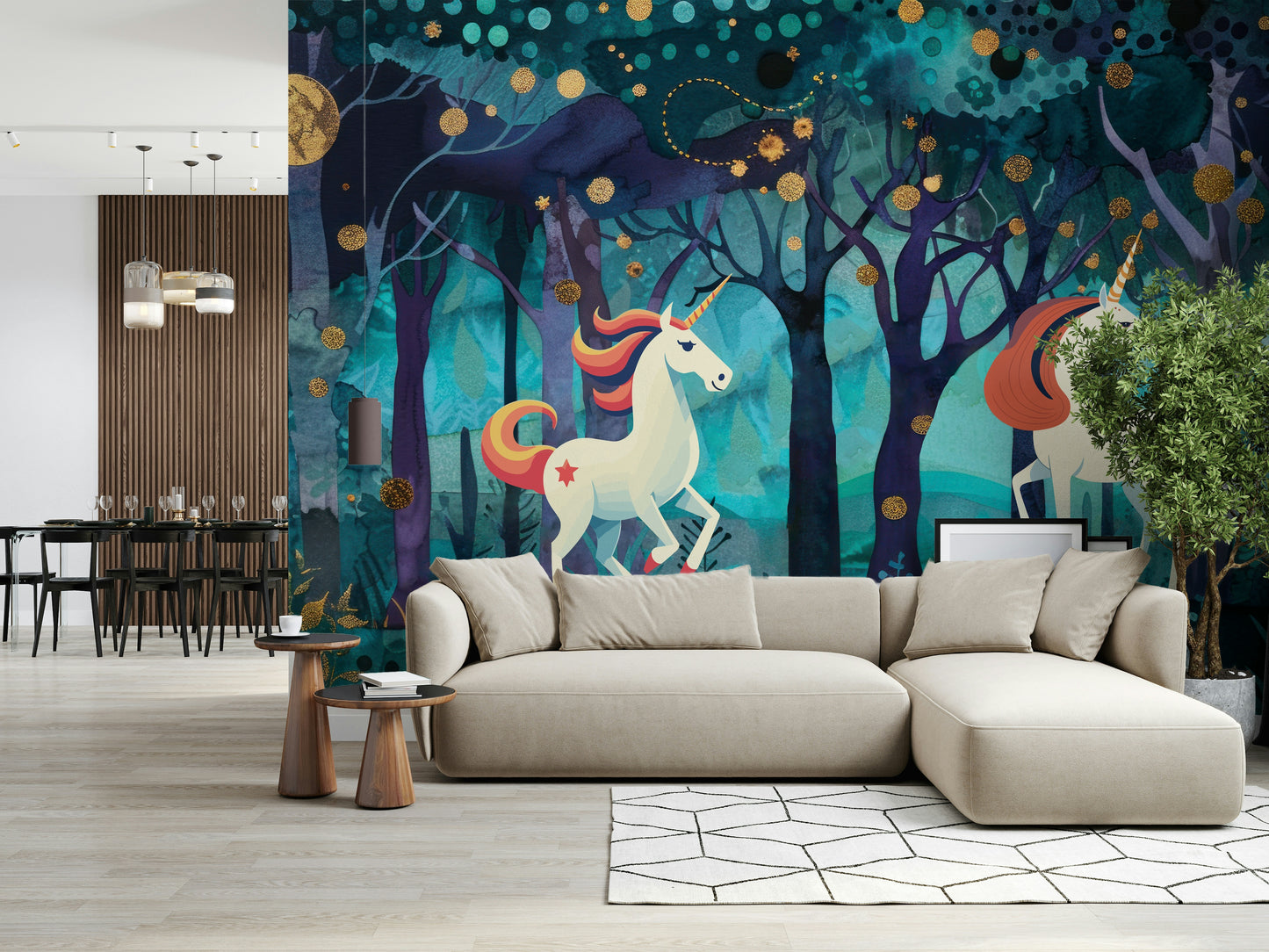 Mystic Unicorns Wall Mural