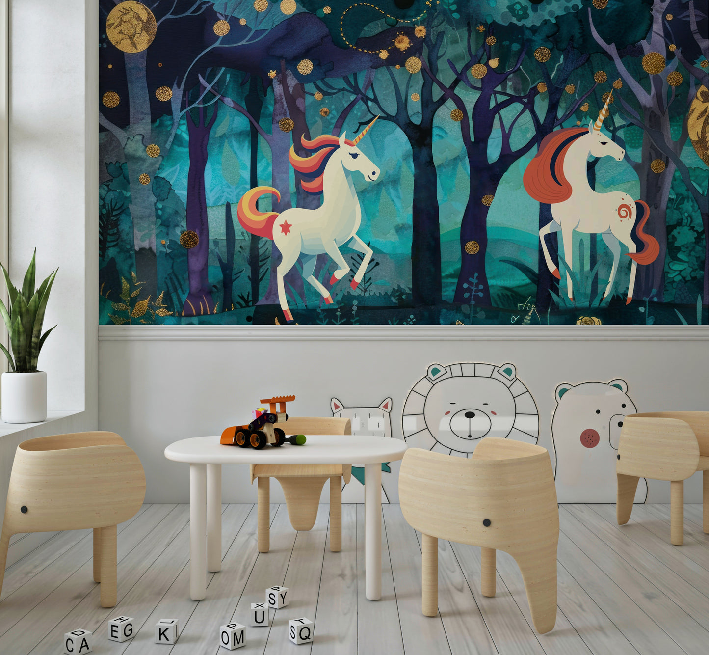 Mystic Unicorns Wall Mural