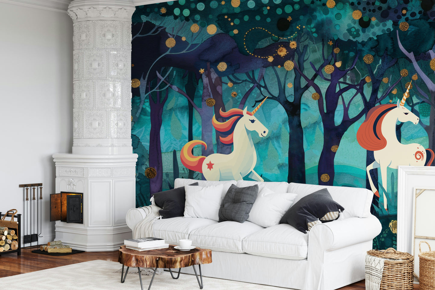 Mystic Unicorns Wall Mural