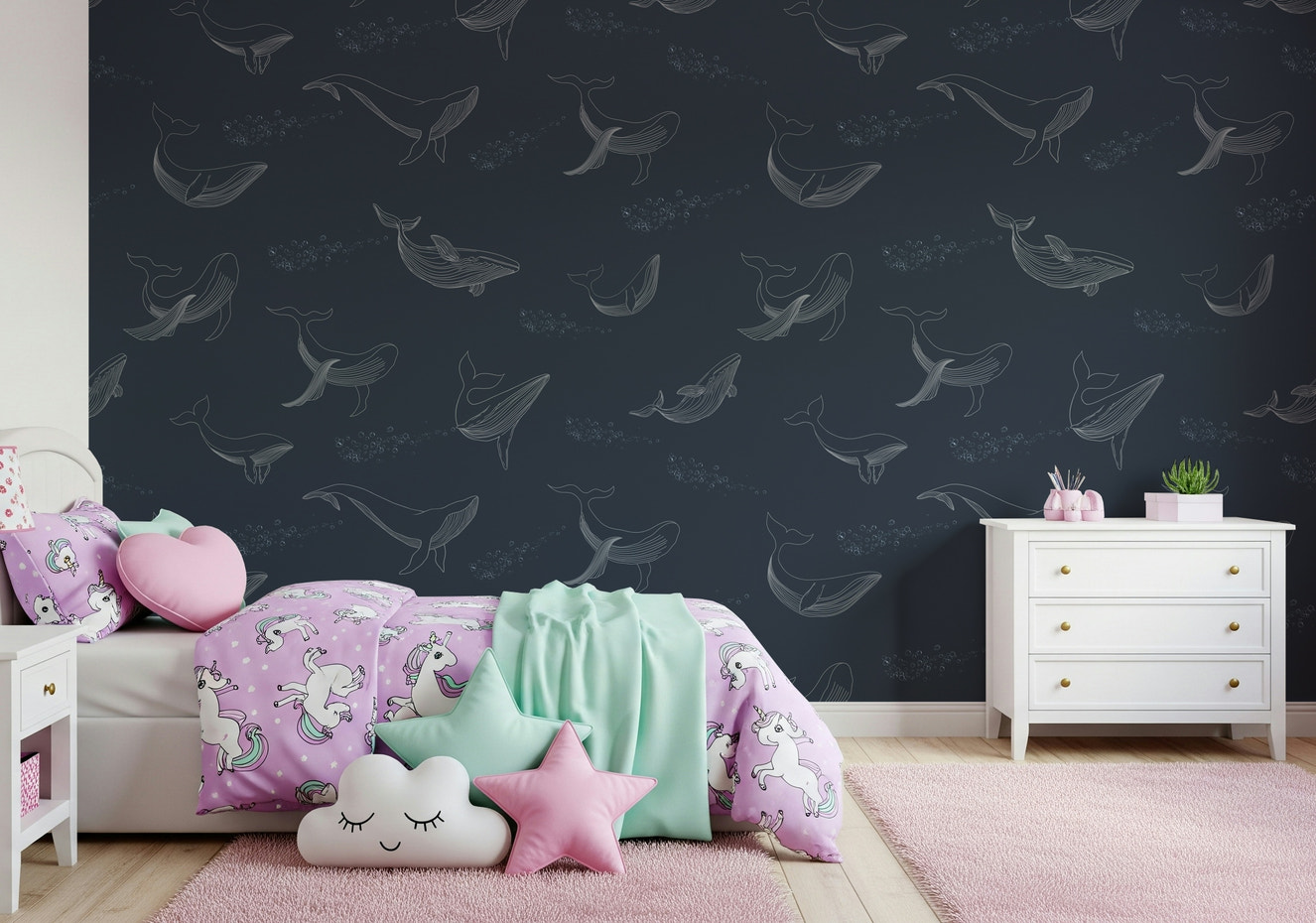 Whale Song Serenade Wall Mural