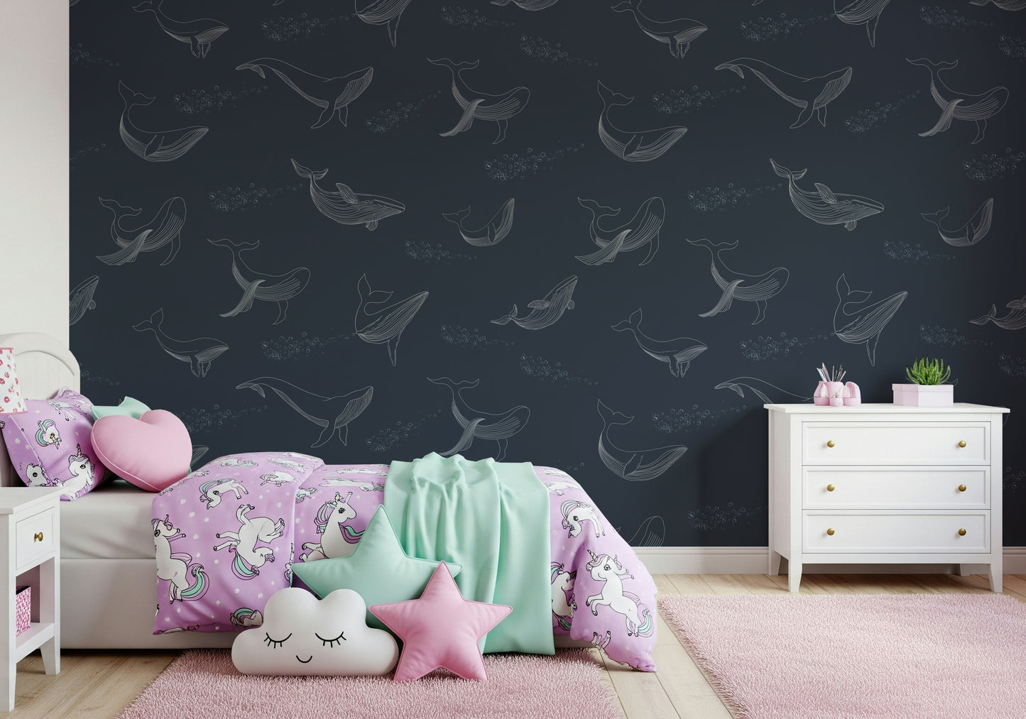 Whale Song Serenade Wall Mural