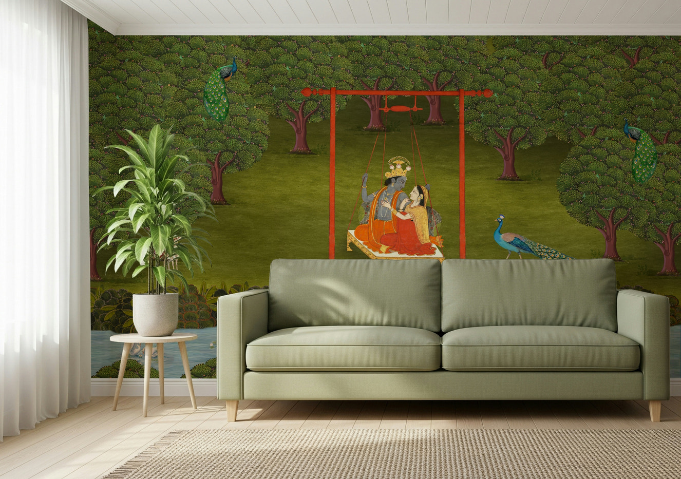 Divine Swing Serenity Wall Mural