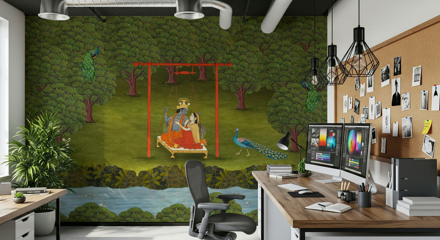 Divine Swing Serenity Wall Mural