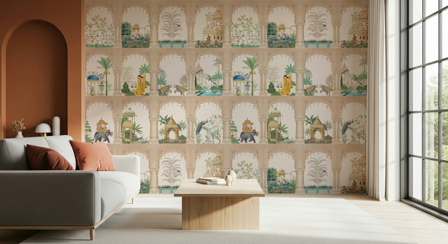 Indian Palace View Wall Mural