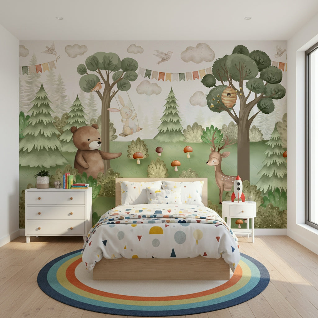 Forest Friends Mural Wall Mural