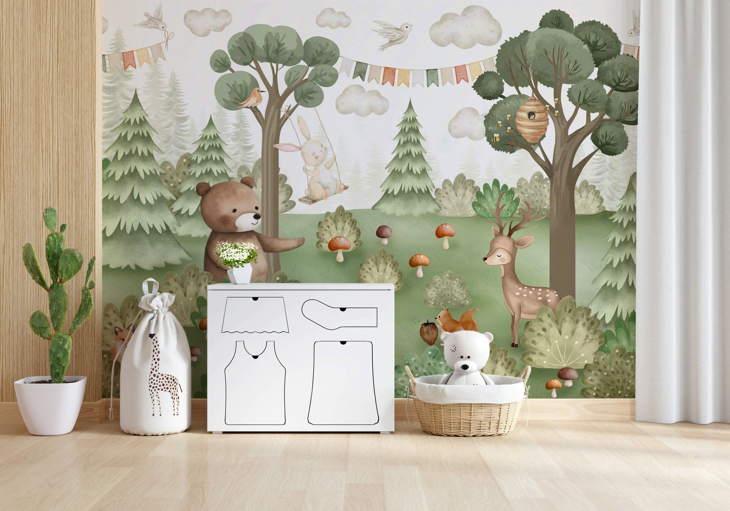 Forest Friends Mural Wall Mural