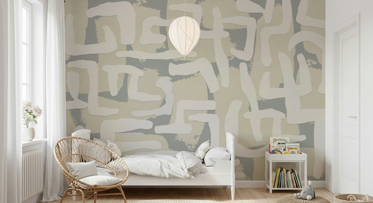 Abstract Terrain Wall Mural