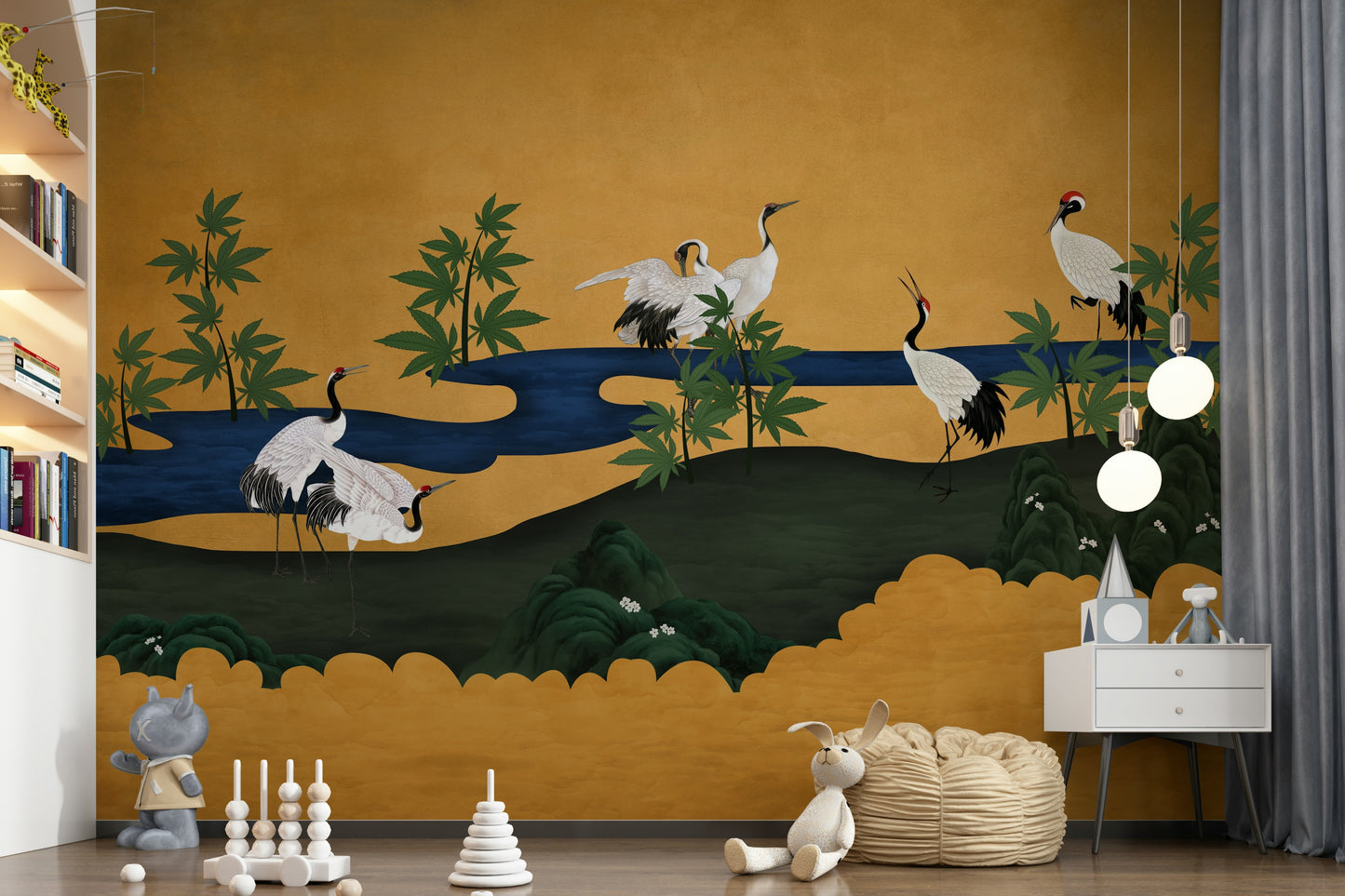 Crane Haven Wall Mural