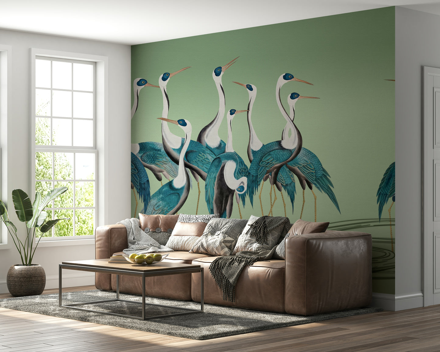 Crane Chorus Wall Mural