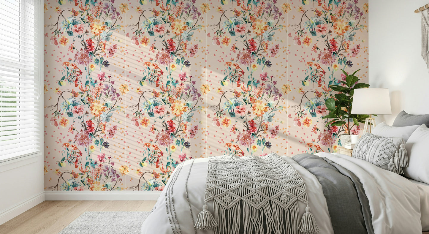 Chinoiserie Flower Wallpaper⁠