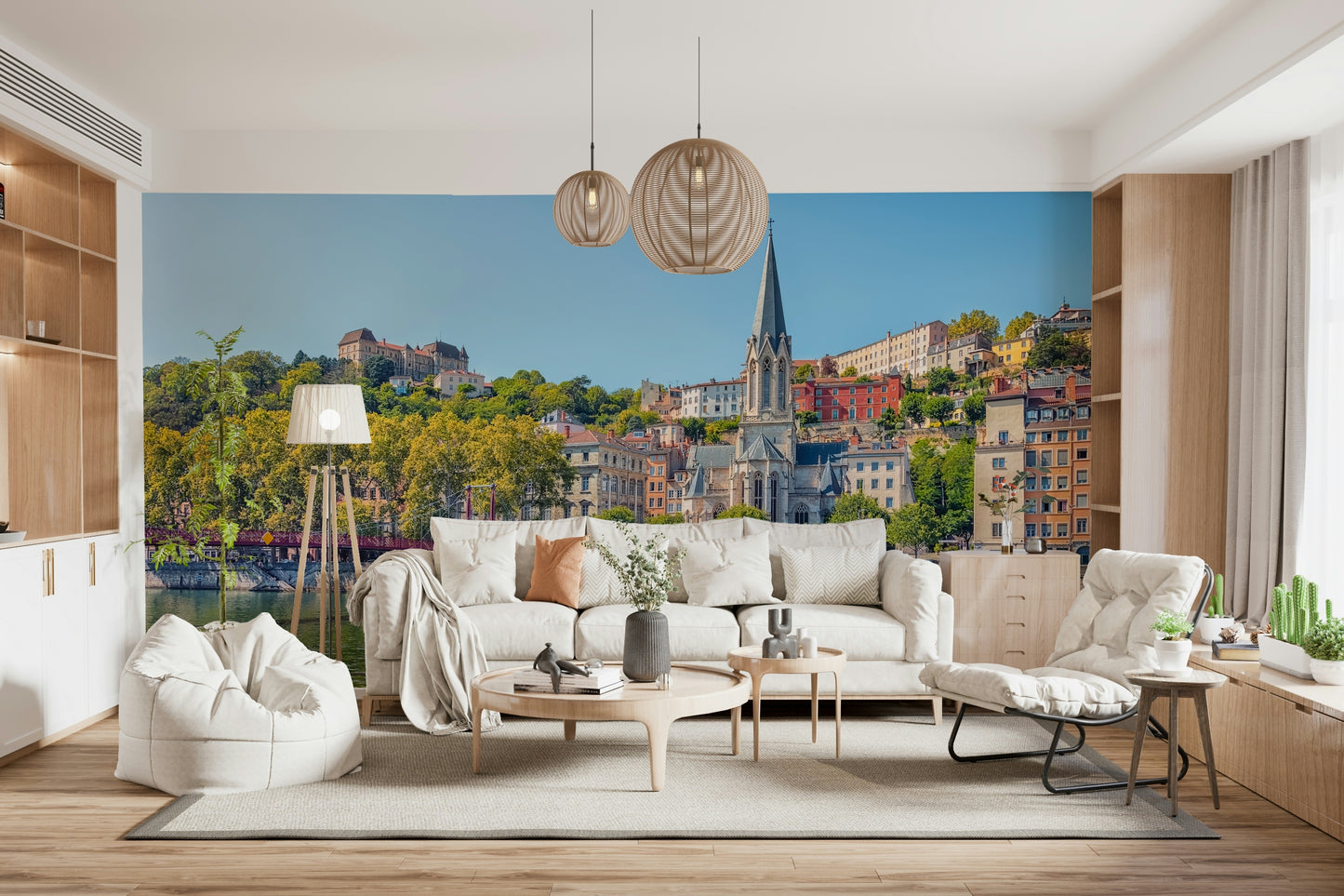 Riverside Charm: Lyon Wall Mural
