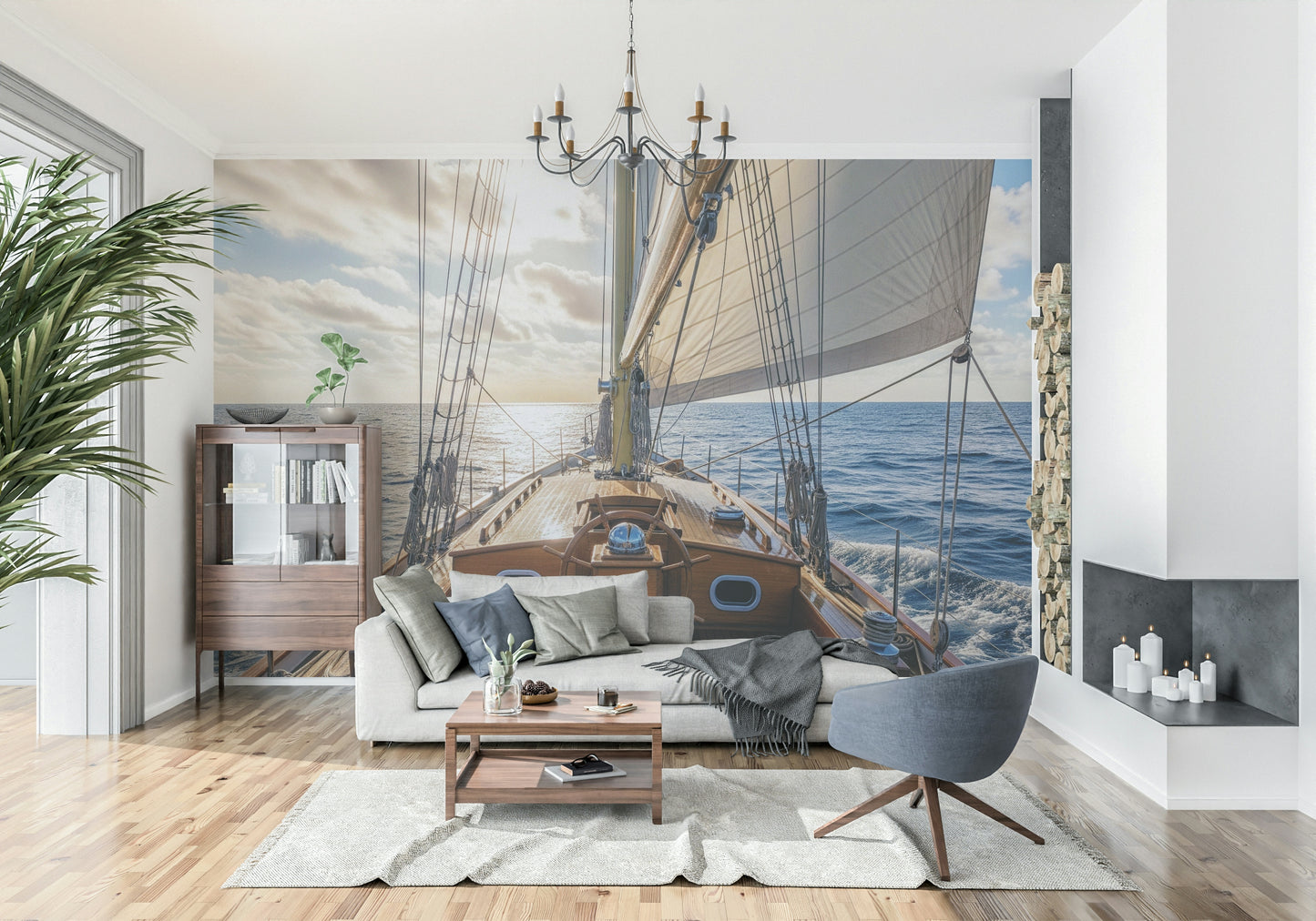 Sailing Away Wall Mural