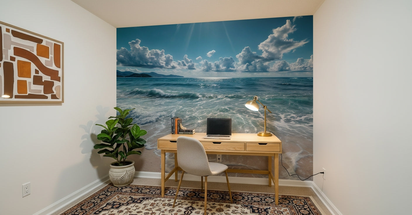 Azure Horizons Wall Mural