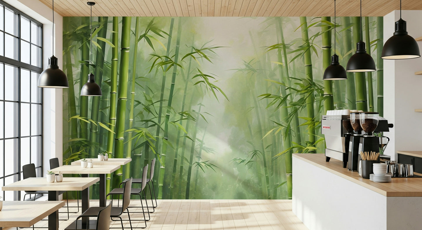 Zen Bamboo Forest Wall Mural