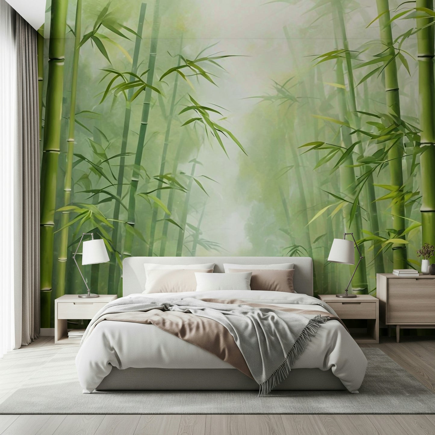 Zen Bamboo Forest Wall Mural