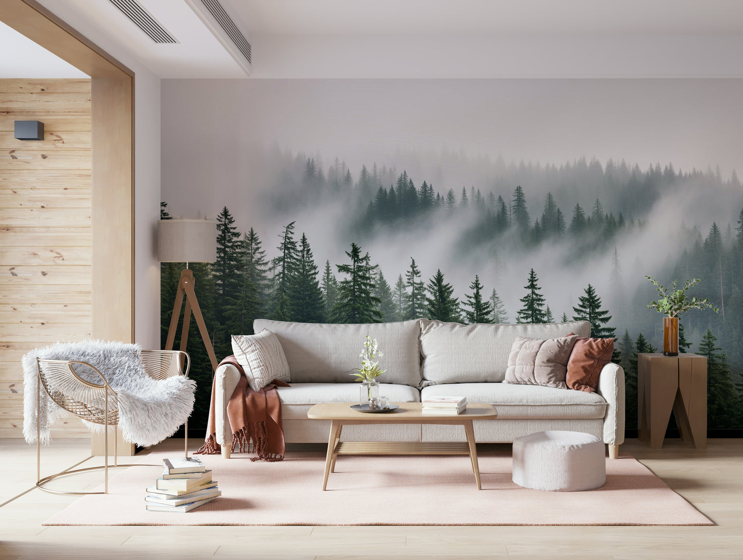 Woodland Haze Wall Mural