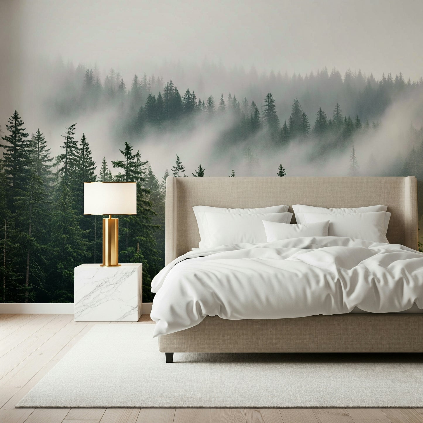 Woodland Haze Wall Mural