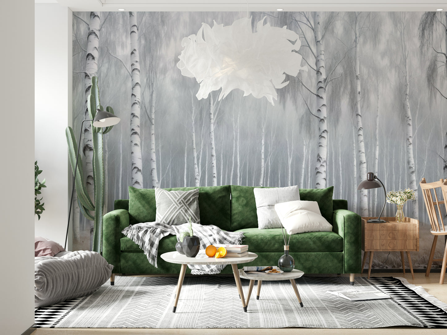 Birch Whispers Wall Mural