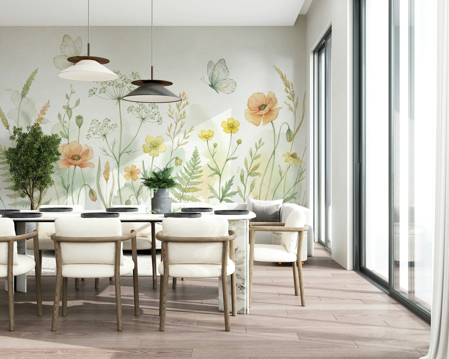 Meadow Whispers Wall Mural