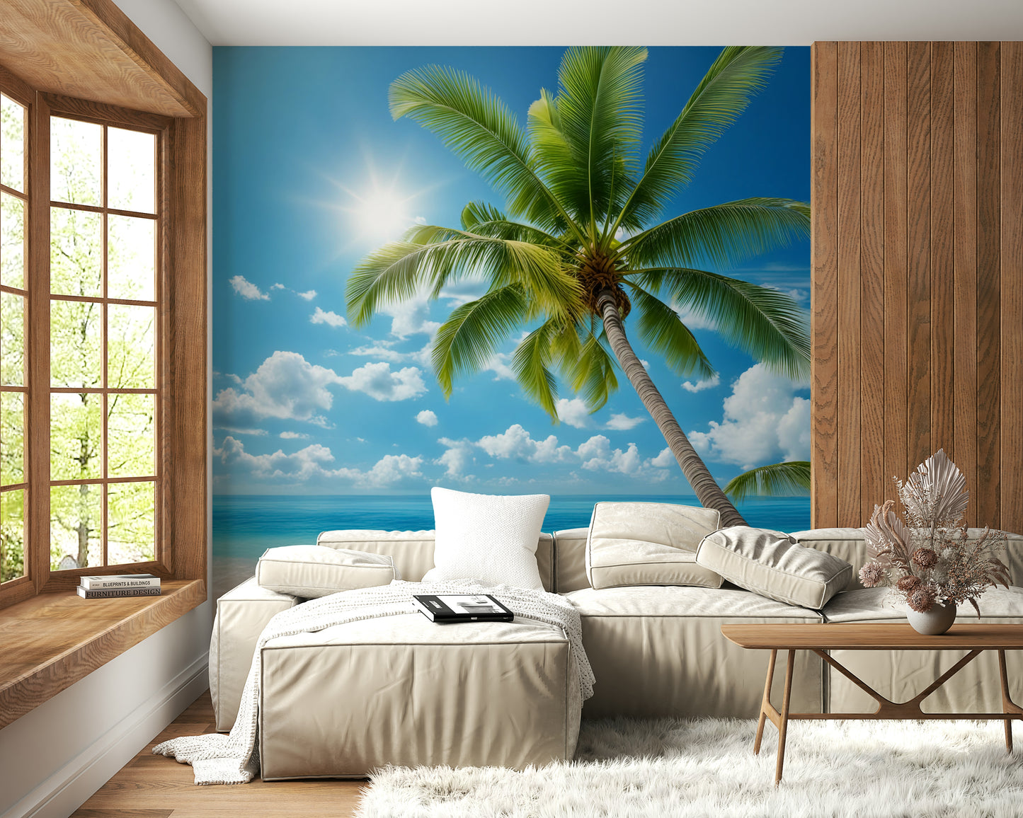 Serene Tranquil Beach Wall Mural