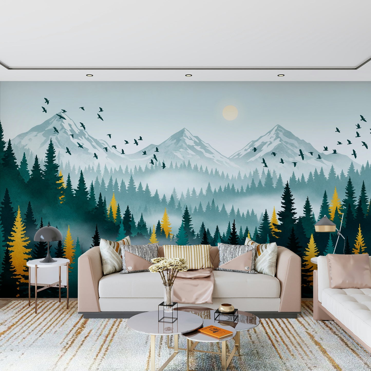 Gilded Forest Wall Mural