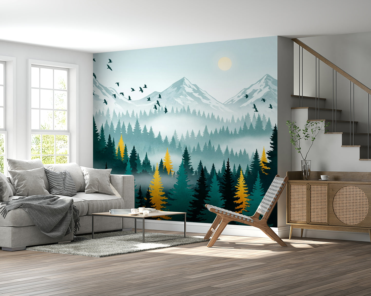 Gilded Forest Wall Mural