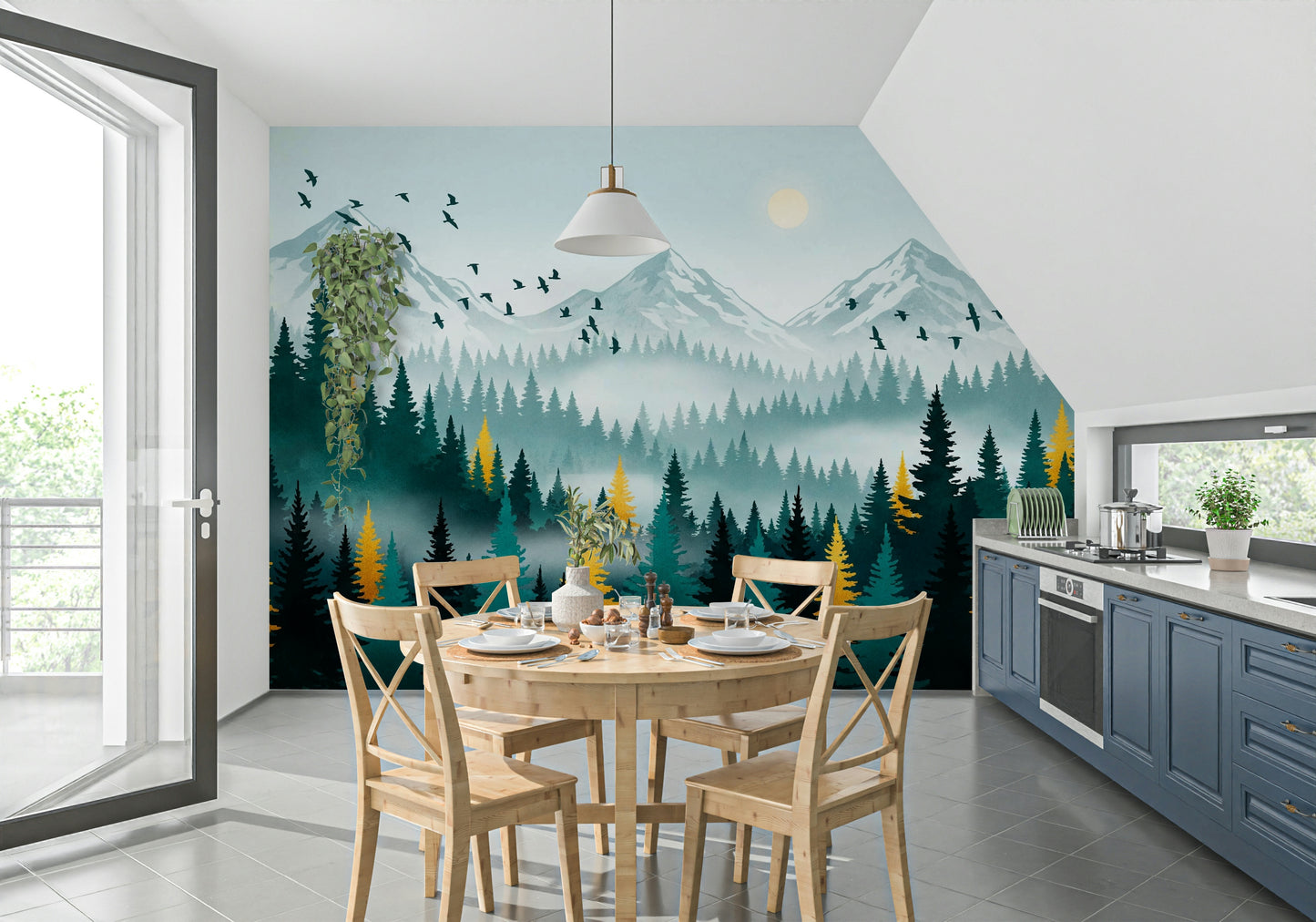 Gilded Forest Wall Mural