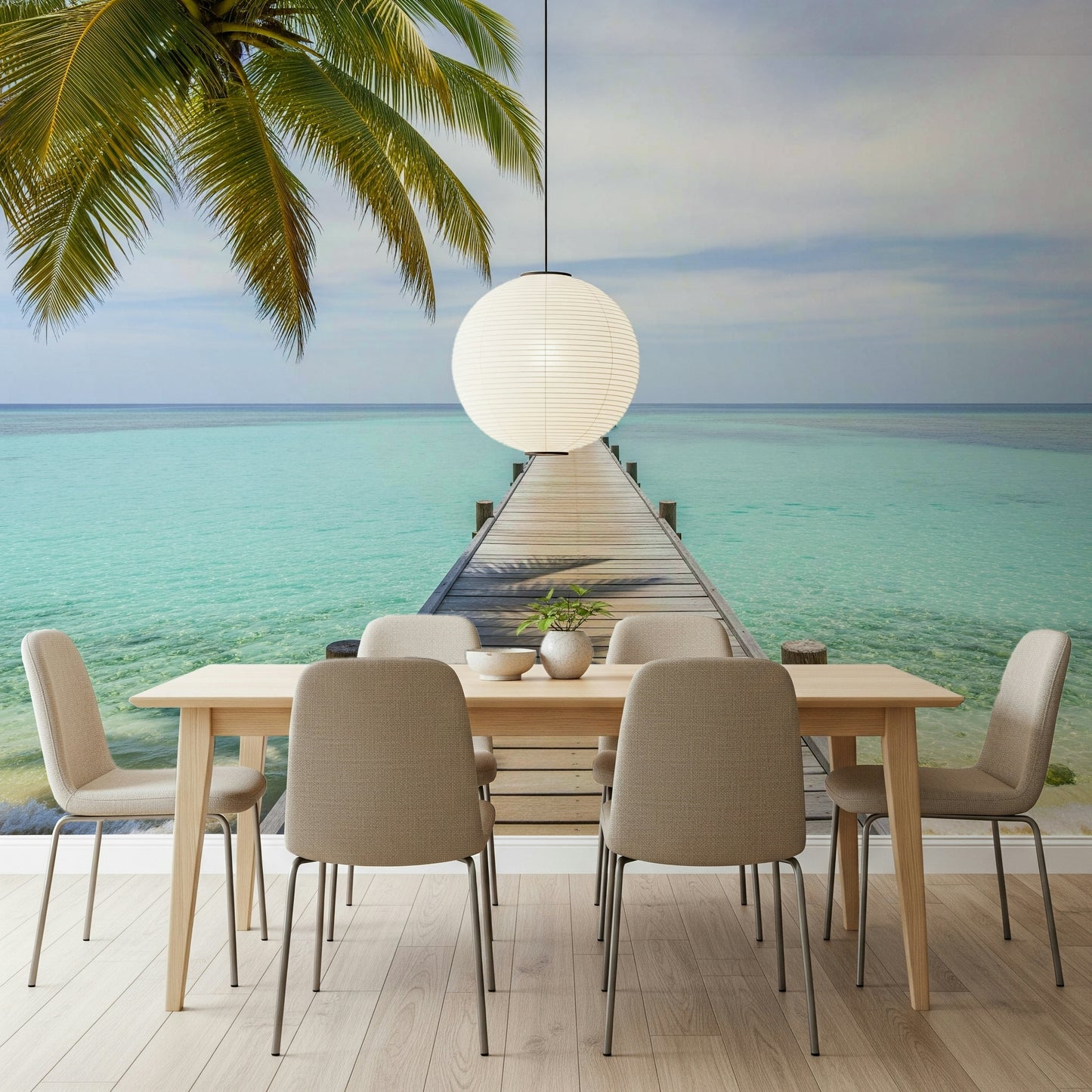 Tropical Pier Wall Mural