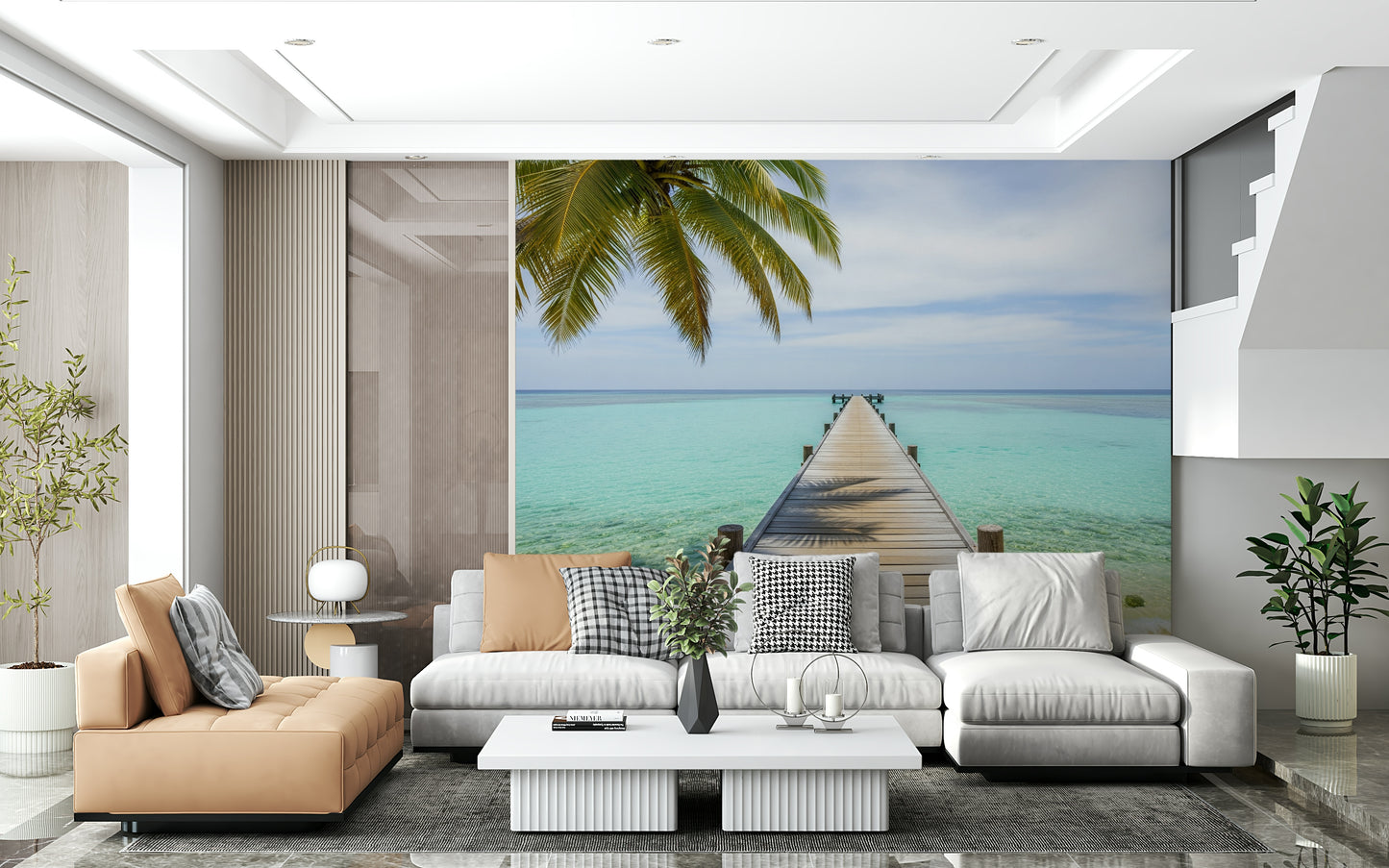 Tropical Pier Wall Mural