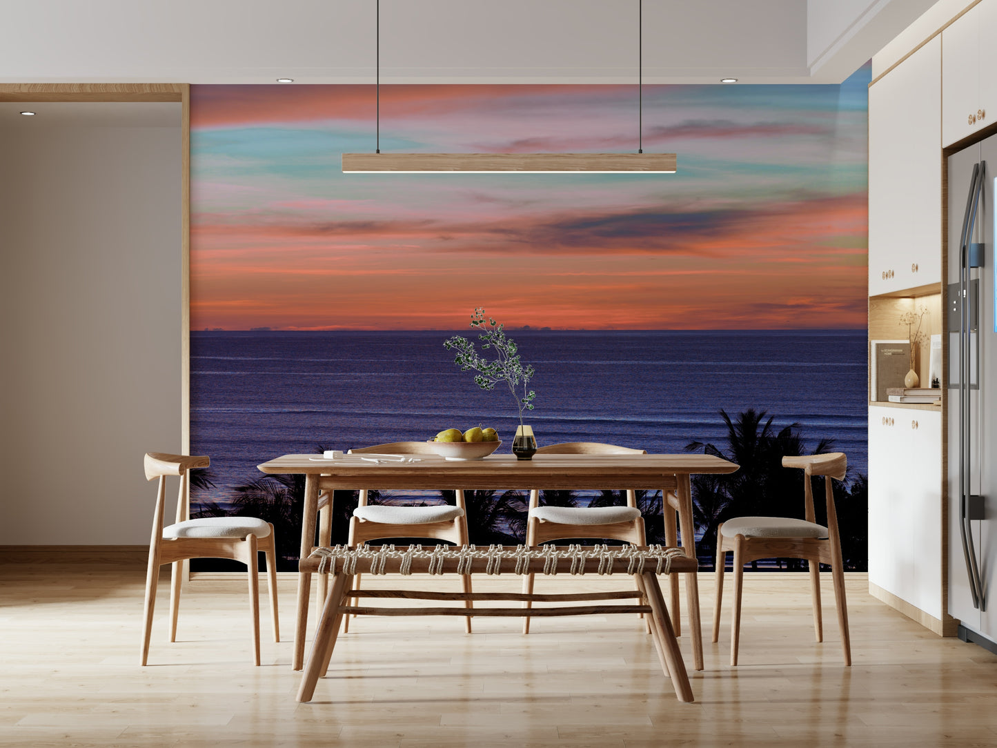 Beach Sunset Wall Mural