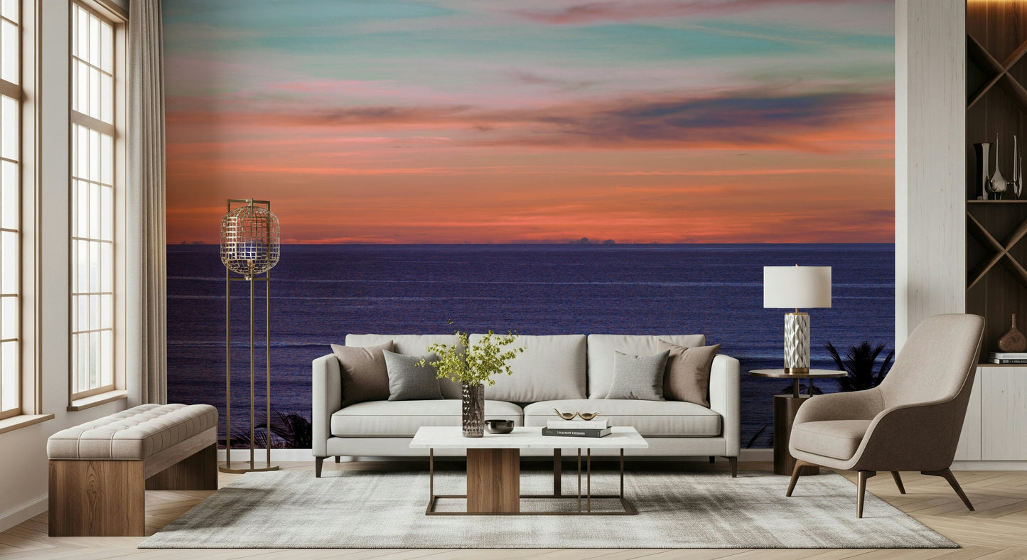 Beach Sunset Wall Mural