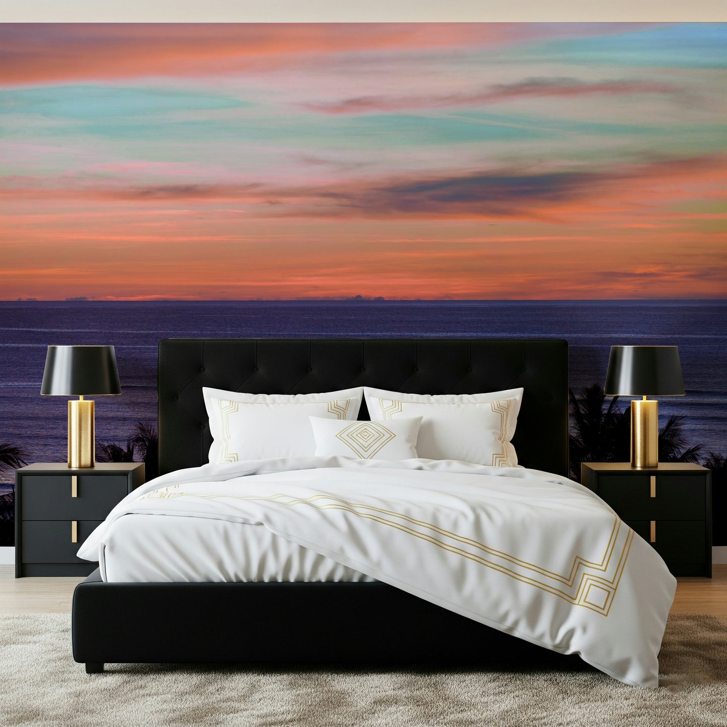 Beach Sunset Wall Mural