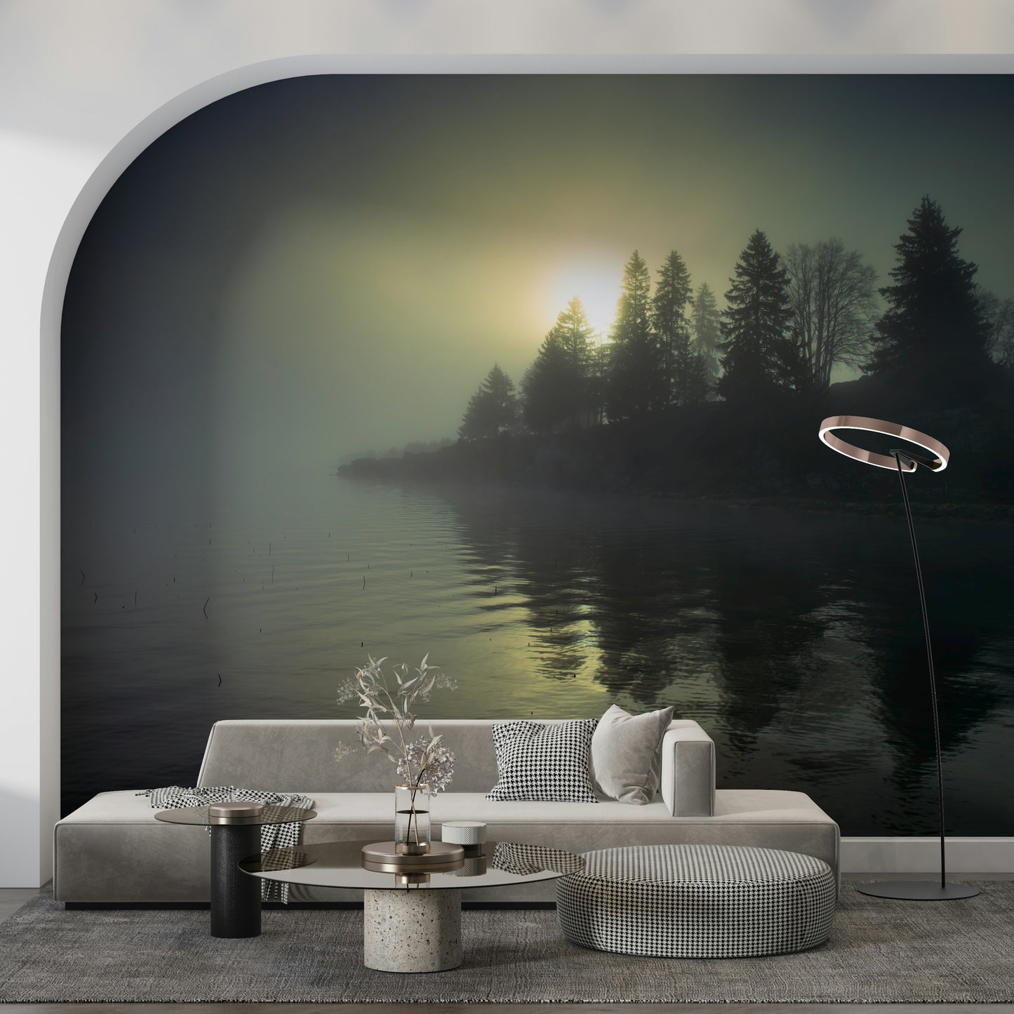 Misty Dawn Wall Mural