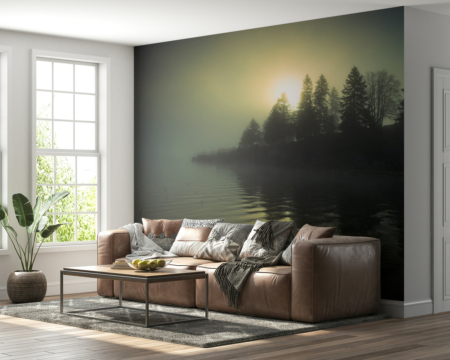 Misty Dawn Wall Mural