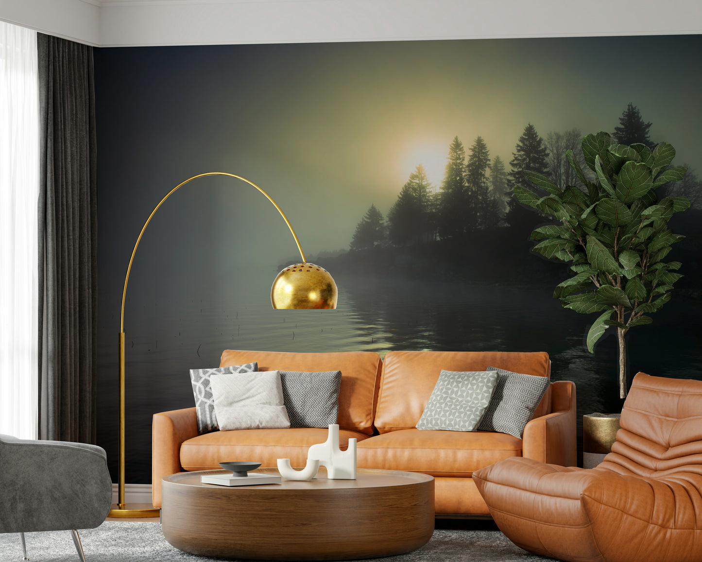 Misty Dawn Wall Mural