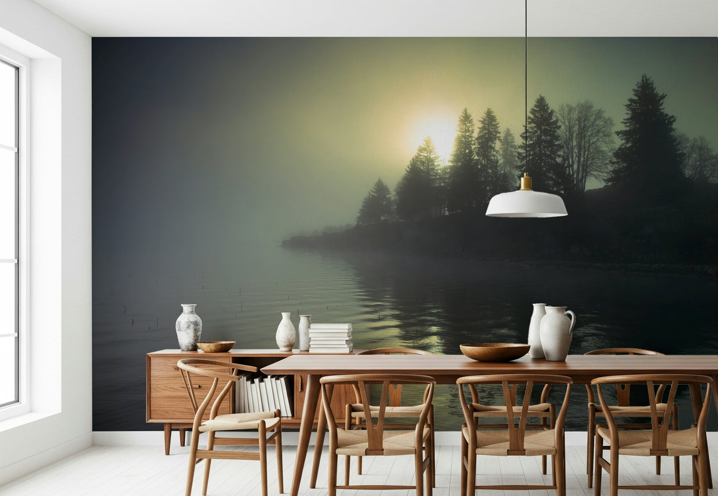 Misty Dawn Wall Mural