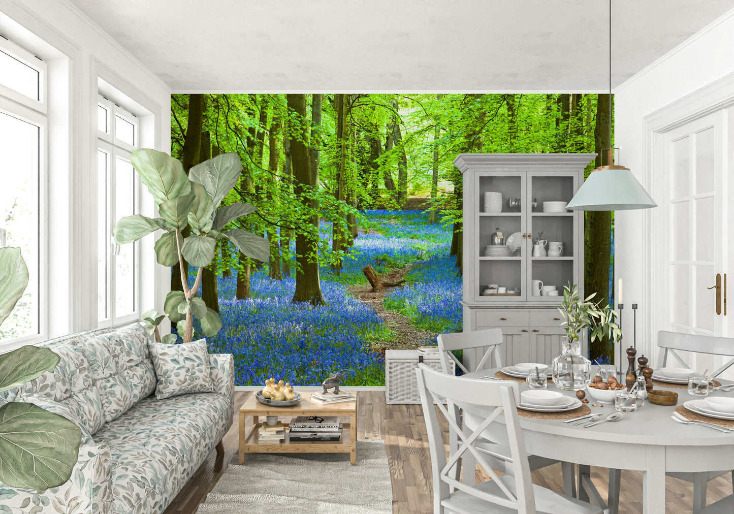 Azure Pathway Wall Mural