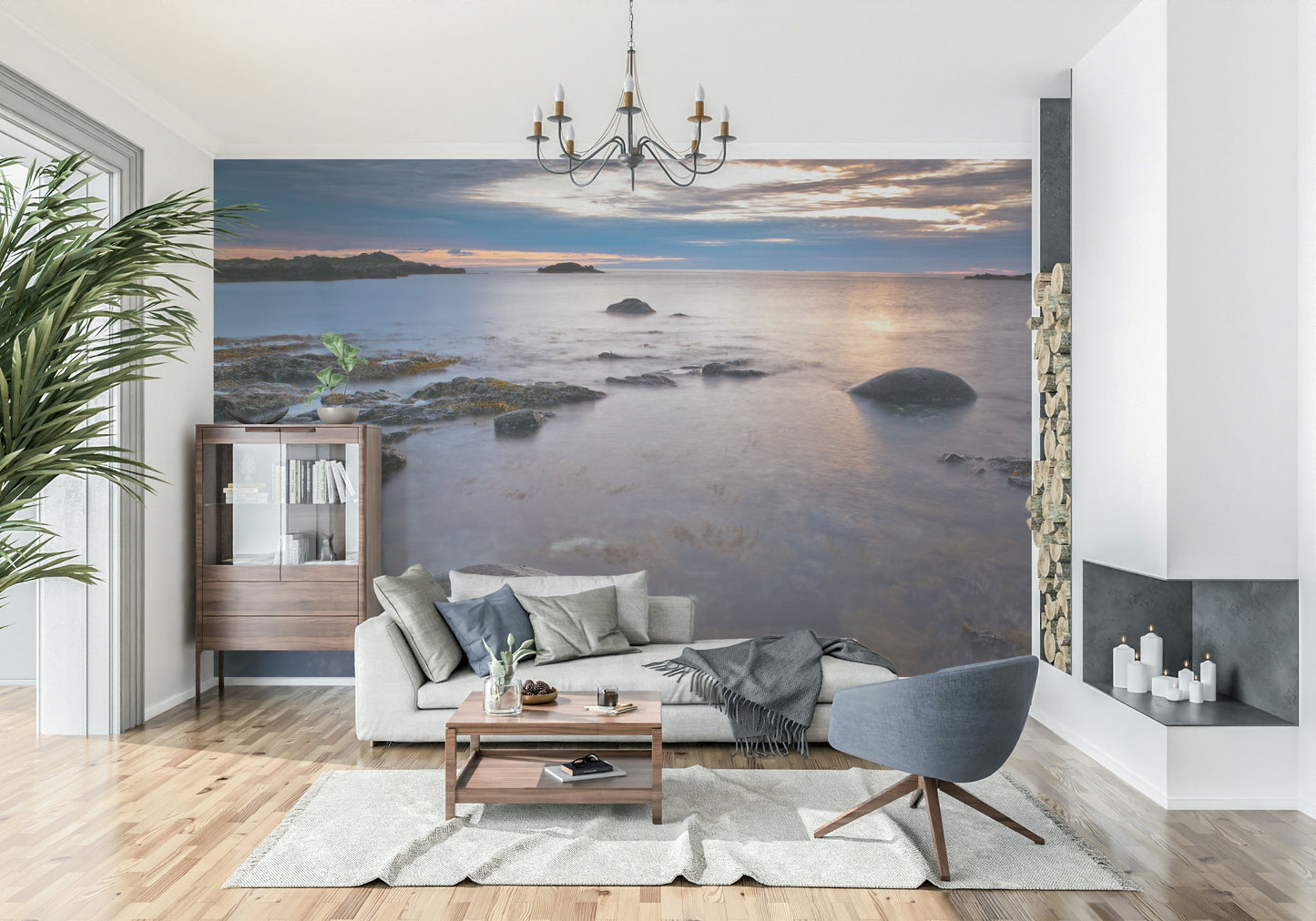 Beach Twilight Wall Mural