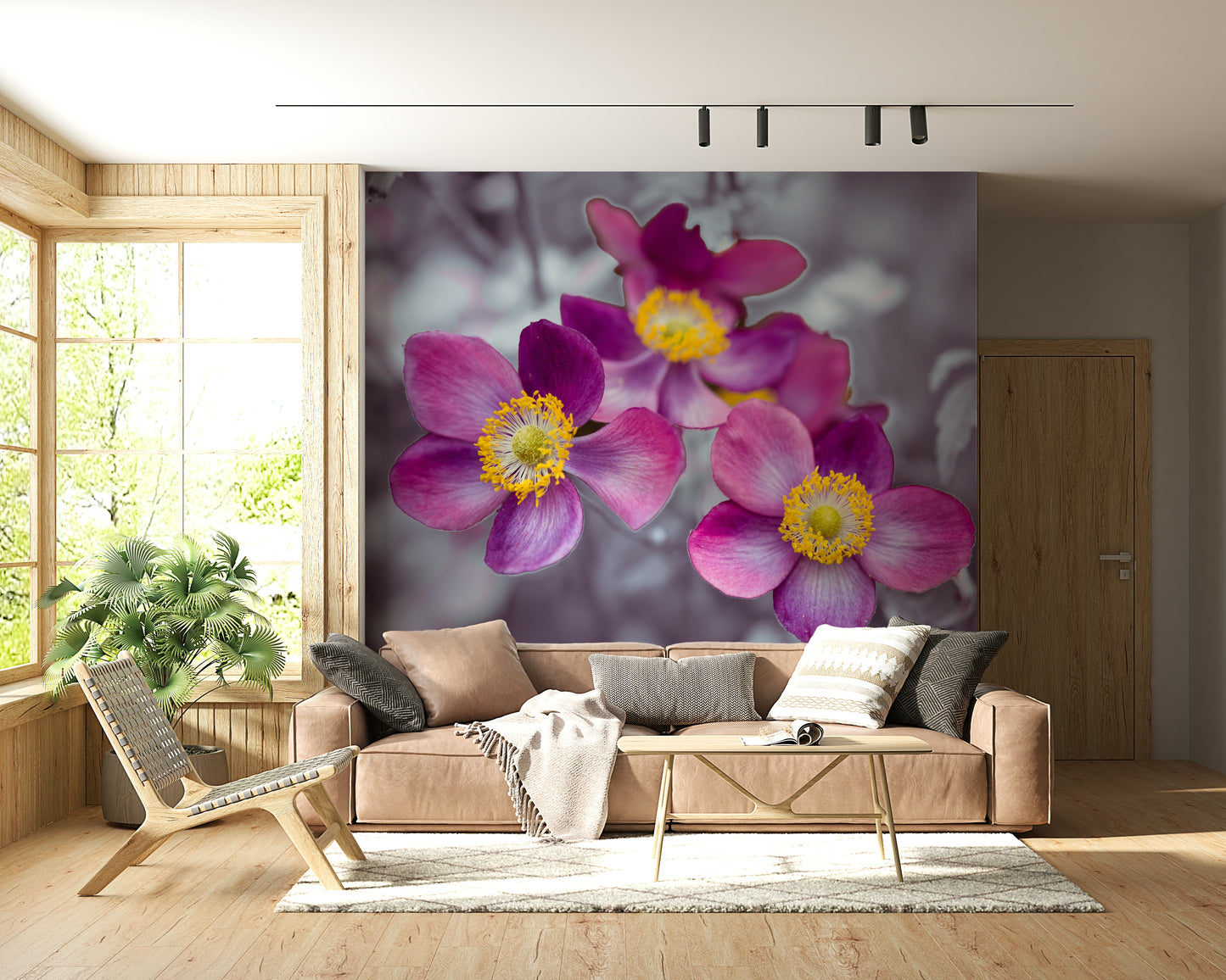 Anemone Flowers Wall Mural