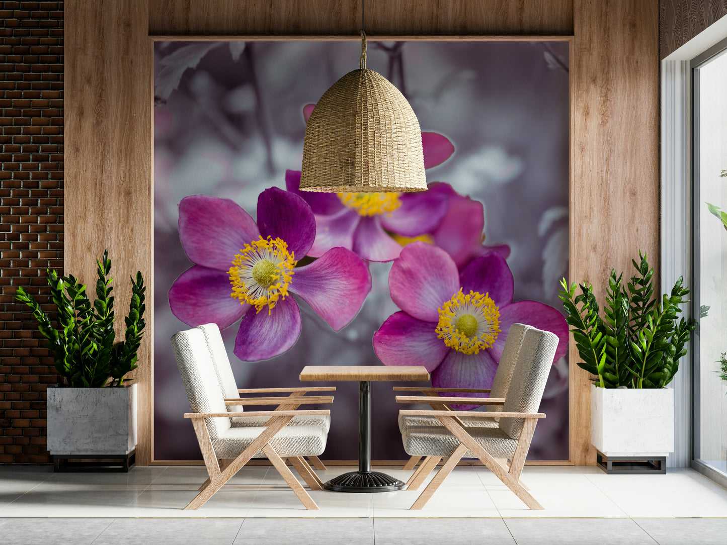 Anemone Flowers Wall Mural