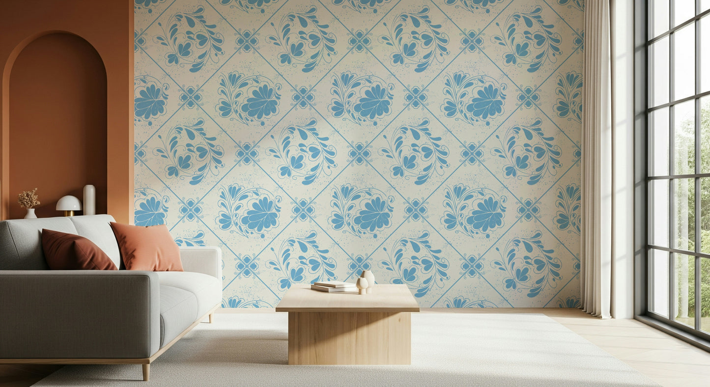 Delft Bloom Wallpaper⁠