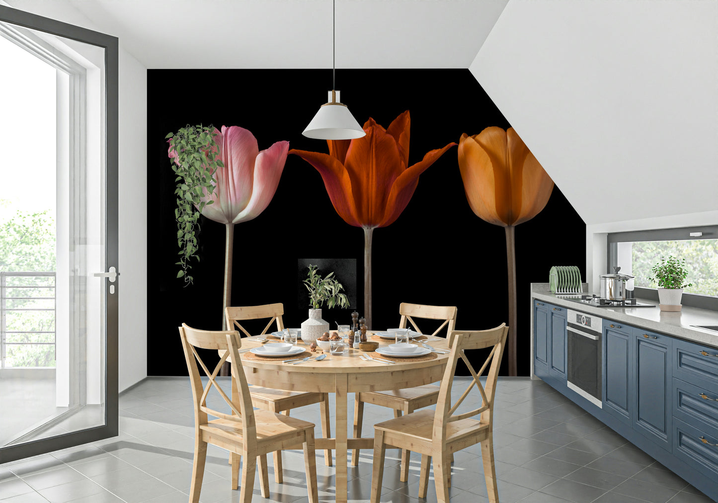 Tulip Trio Wall Mural