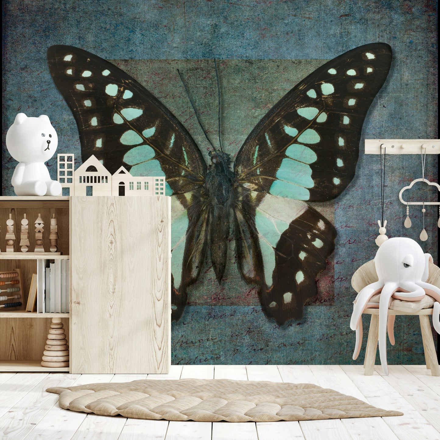 Whispering Butterfly Aura Wall Mural