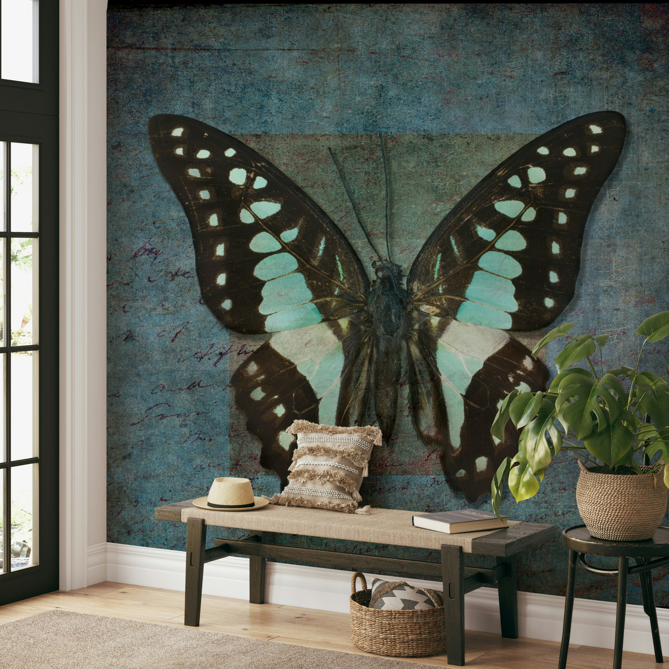 Whispering Butterfly Aura Wall Mural