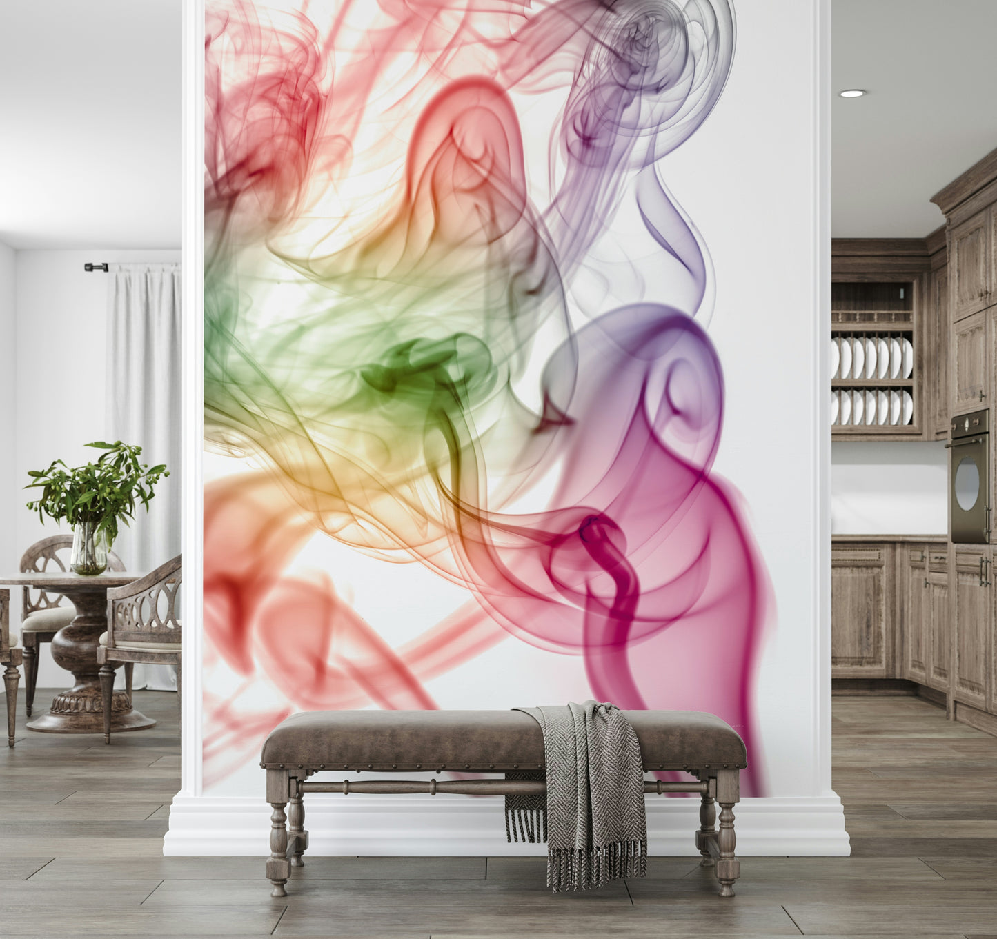 Smoke Art Wall Mural