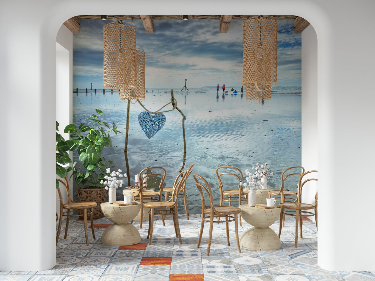 Beach Love Wall Mural